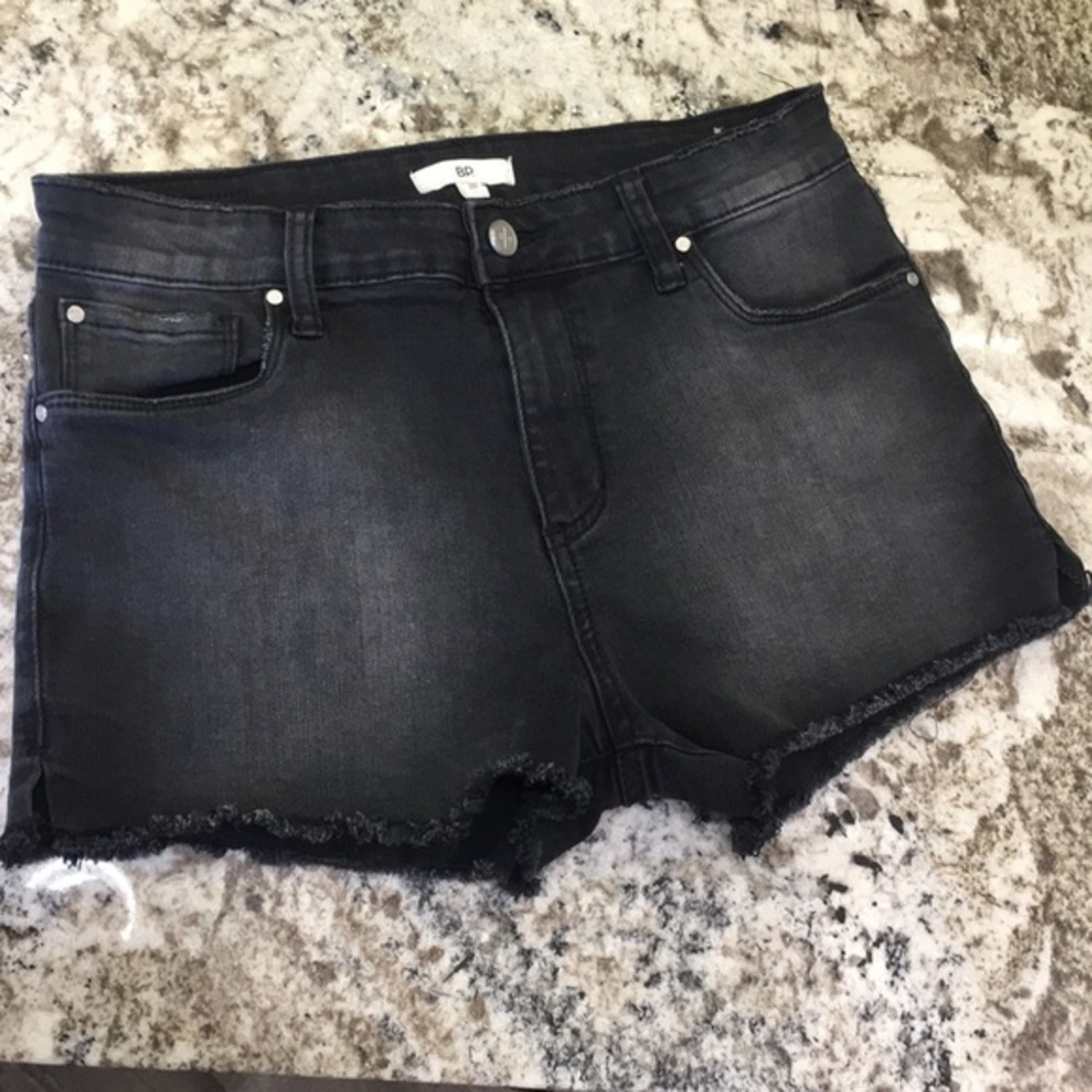 BP black shorts flower pocket stretchy booty
